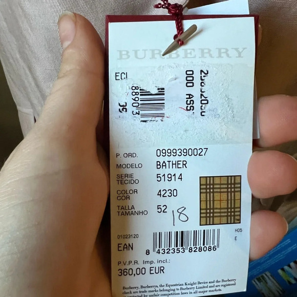 NWT Burberry Pink Linen Blazer, size 52 - Picture 5 of 11